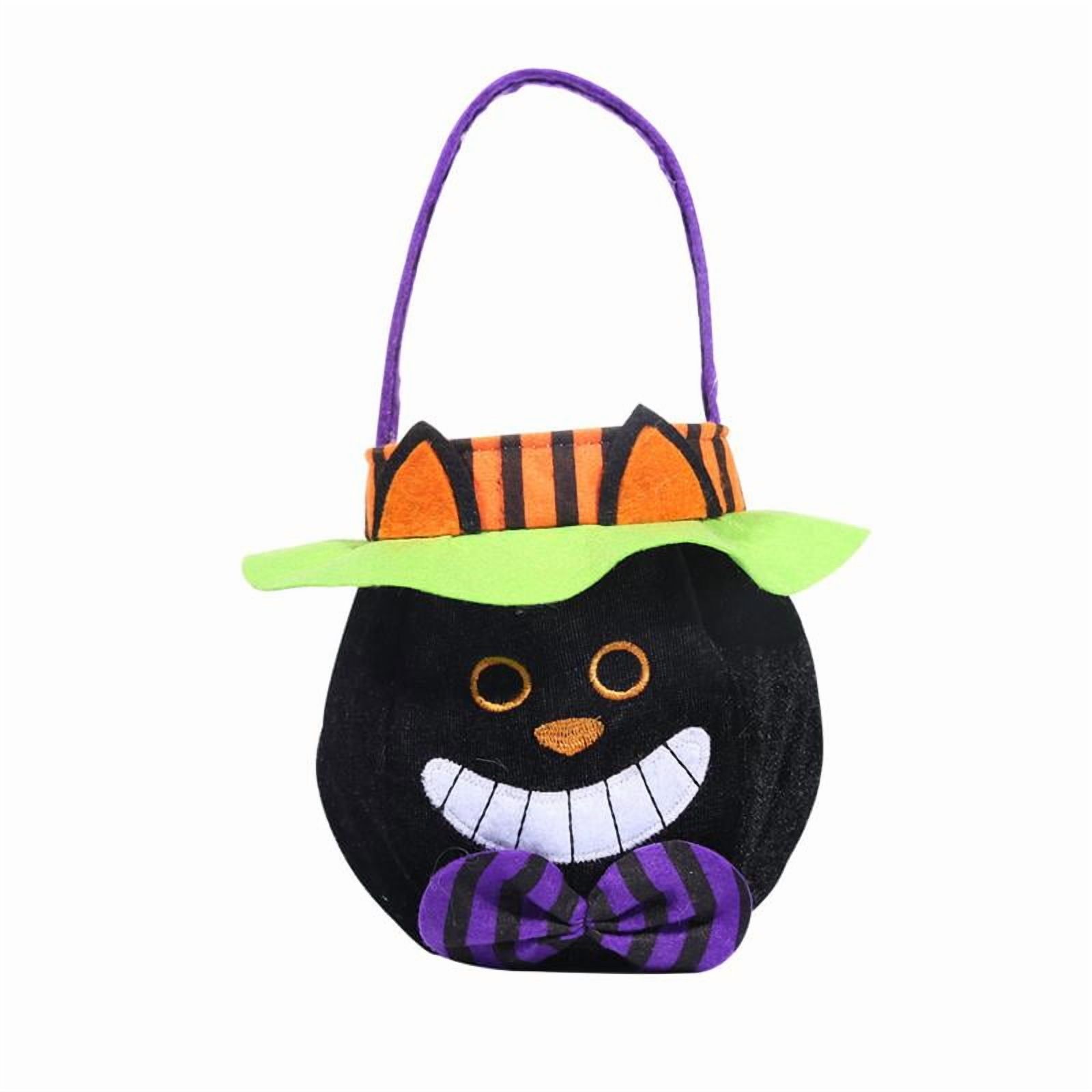 Halloween Pumpkin Candy Bucket Trick or Treat Bag for Kids (NoCandy ...