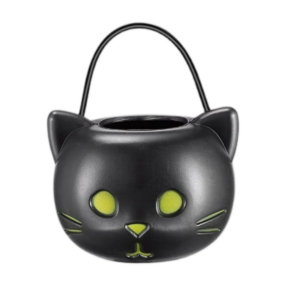 Halloween Pumpkin Candy Bucket With Handle, Trick Or Treat Ghost Halloween Candy Bucket, Halloween Treat Pail Decorations