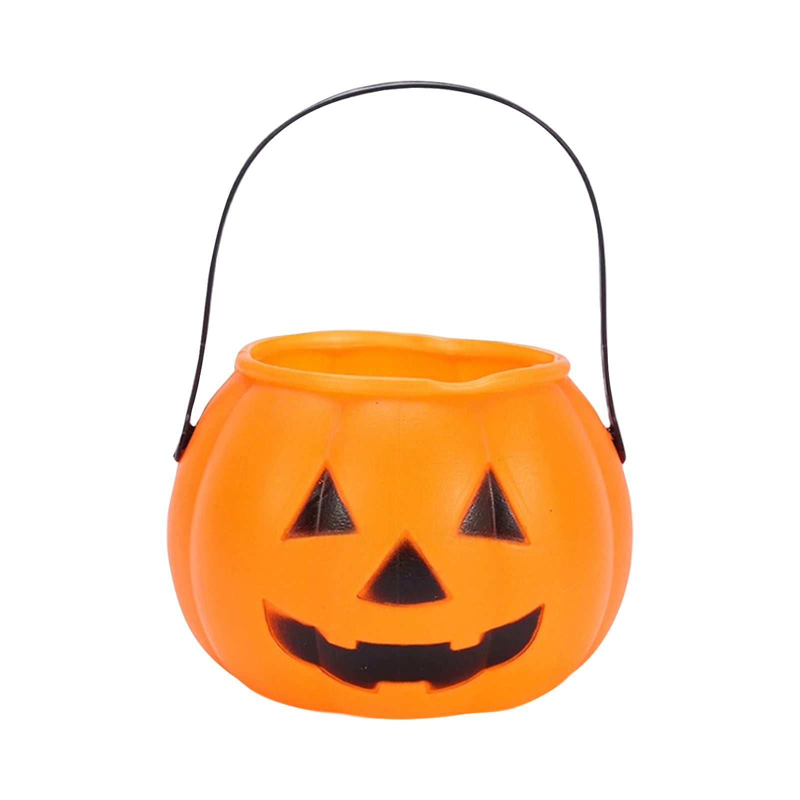 Halloween Pumpkin Candy Bucket for Trick or Treat, Durable Plastic Jack ...