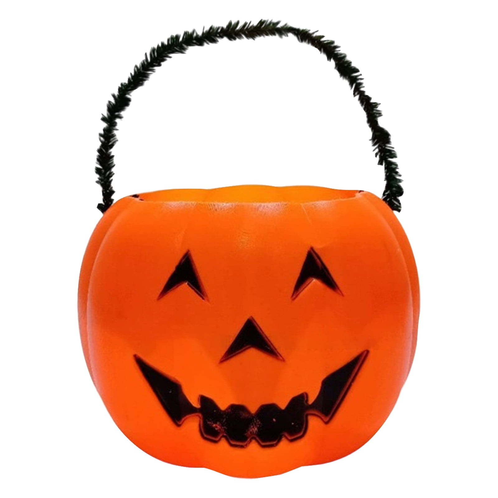 Halloween Pumpkin Candy Bucket for Trick or Treat, Durable Plastic Jack ...