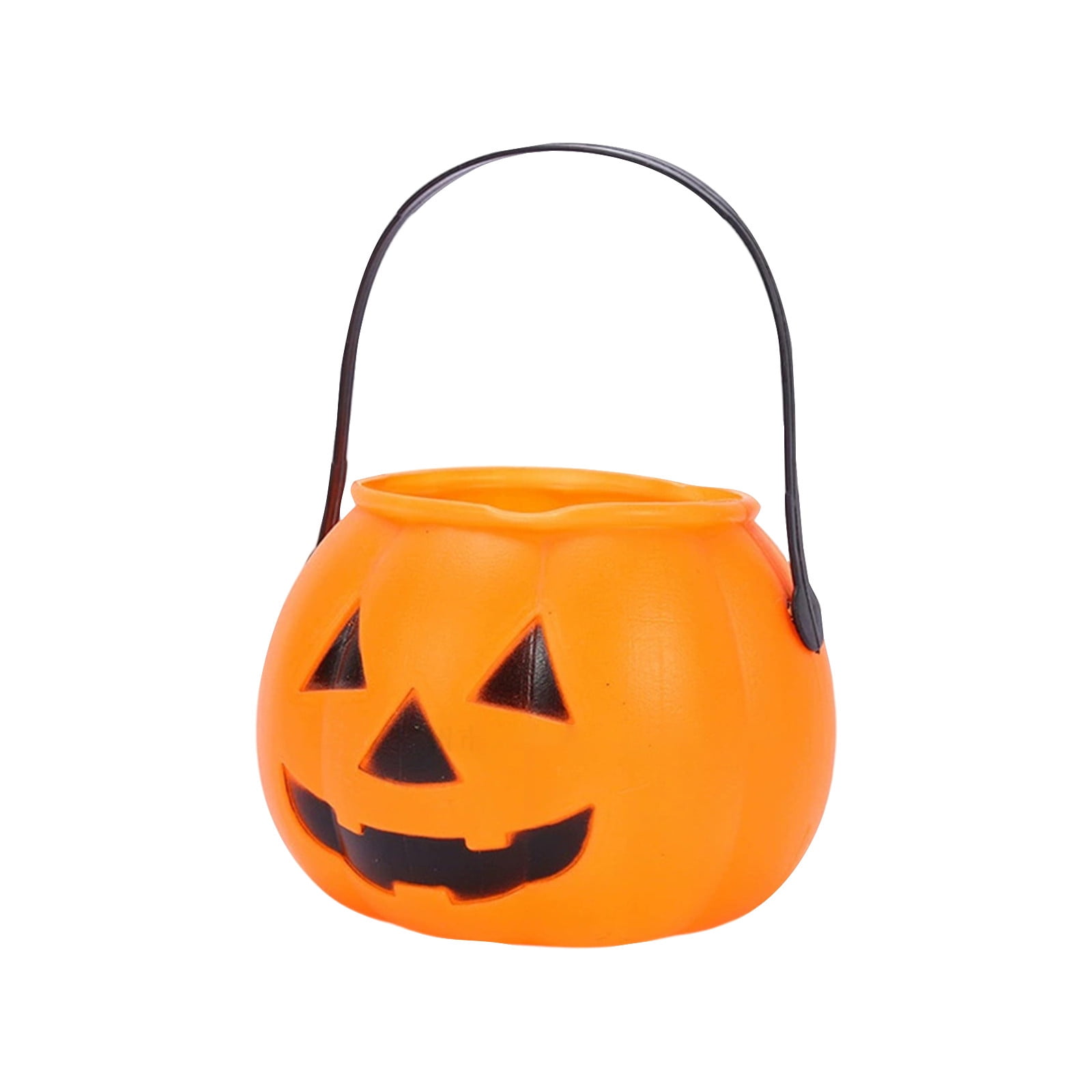 Halloween Pumpkin Candy Bucket for Trick or Treat, Durable Plastic Jack ...