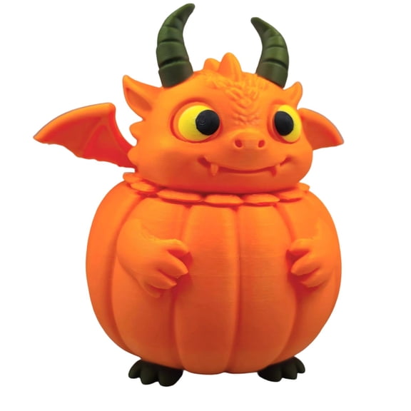 Halloween Pumpkin Candy Jar Novelty Winged inPumpkin Lidded Storage Container Trickor Canister Fall Tabletop For Halloween Party Home Decoration