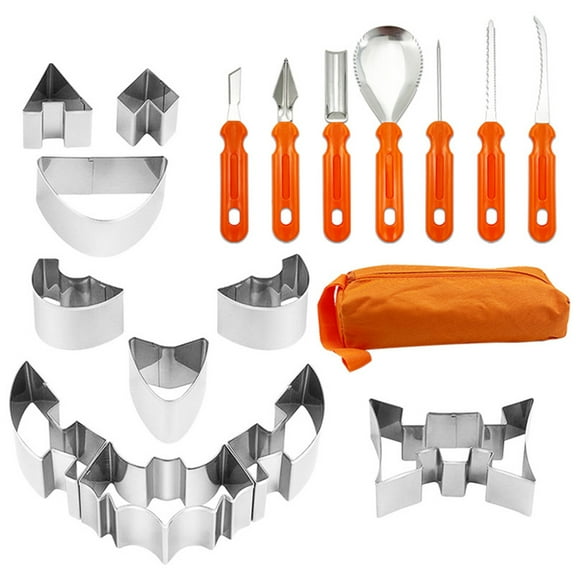Halloween Pumpkin Carving Kit, Professional Pumpkin Carving Tools for Halloween Decoration (17Pcs)