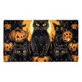 Halloween Pumpkin Cat NonSlip Bath Tub Floor Mat, Extra Long, Quick