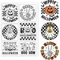 thumbnail image 1 of Halloween Pumpkin Clear Stamps for DIY Scrapbooking Halloween Ghost Words Silicone Clear Stamp Seals, 1 of 8