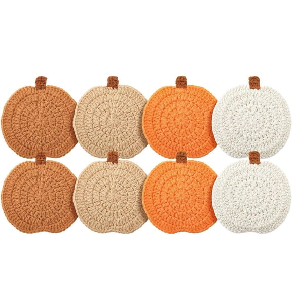 Halloween Pumpkin Coasterss Tabletop Drink Decor