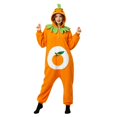 thumbnail image 1 of Halloween Pumpkin Costume Cosplay Suit Trick or Treat Long Sleeve Loose Onesie Adult Pajamas, 1 of 4