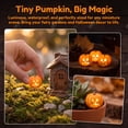 thumbnail image 1 of Halloween Pumpkin Decor Mini Resin Ornaments Waterproof Reusable Adorable Pumpkin Figurines for Party Favors Home Accents DIY Crafts by OVFUIZ, 1 of 7