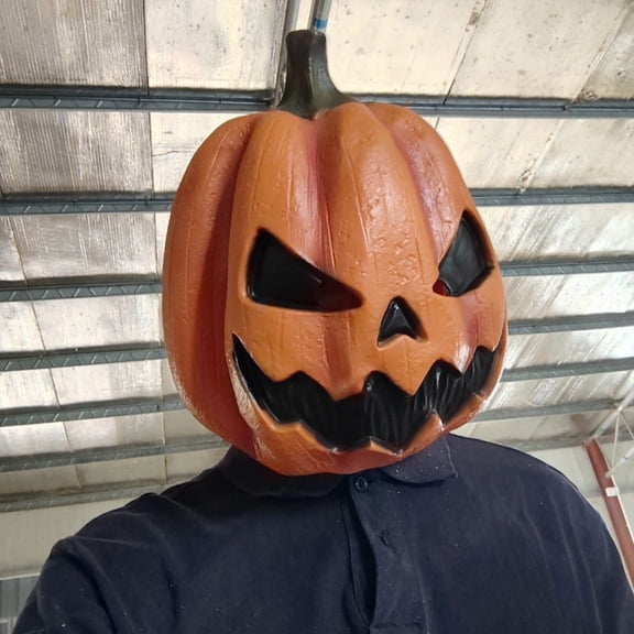 Halloween Pumpkin Decoration, Scary Jack-O'-Lantern Prop for Indoor Outdoor Party, Realistic Lightweight Halloween Ornament