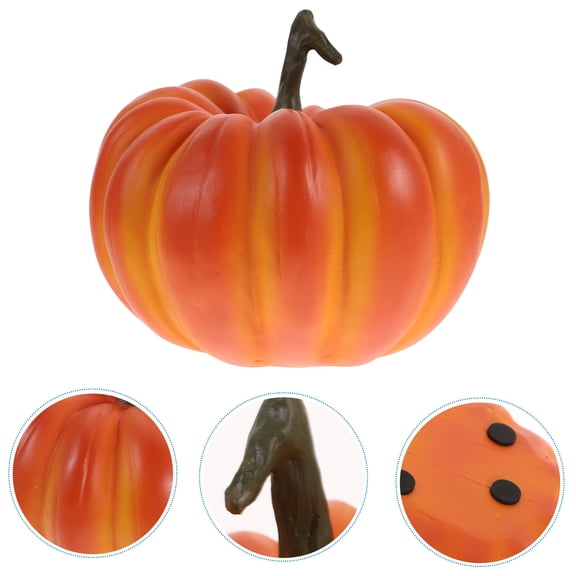 ETEREAUTY Resin Pumpkin Decor Synthetic Resin Party Decoration for Friends 1Pack