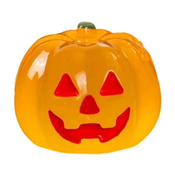 Halloween Pumpkin Decorations Jack O Lantern Decor Resin Orange Small Halloween Decor for Tiered Tray Halloween Table Decor for Home Halloween Party Decor 1 Piece