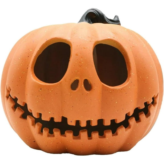 Halloween Pumpkin Decorations Jack-O-Lantern Light Up Pumpkin Vintage Halloween Decorations Large Plastic Pumpkin for Porch Funny Pumpkin Decor for Halloween Indoor and Outdoor Decor