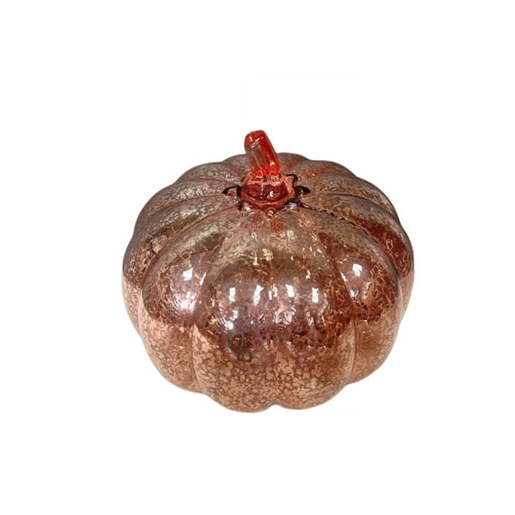 Halloween Pumpkin Decorations Rose Gold Indoor Halloween Table Decorations Fall Pumpkin Decor Halloween Decorations Indoor Table Centerpiece for Home Party 1 Pack