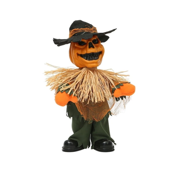 Halloween Pumpkin Decorations Spooky Scarecrow Decor Jack O Lantern Decor Haunted House Props for Indoor Outdoor Porch Halloween Party Scene Setup 1 Piece