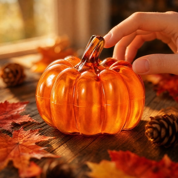 Halloween Pumpkin Decorative Light, Halloween Jack O Lantern Pumpkin Decoration with Glowing Design, Pumpkin Lamp Ornament for Indoor Outdoor Holiday Party Decor