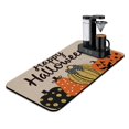 thumbnail image 1 of Halloween Pumpkin Dish Drying Mat Pumpkin Spooky Coffee Bar Mat Absorbent Heat Resistant 17x31.5 Inch Dish Drying Pad for Coffee Tableware Sink Countertop, 1 of 4