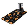 thumbnail image 1 of Halloween Pumpkin Dish Drying Mat Pumpkin Spooky Coffee Bar Mat Absorbent Heat Resistant 17x31.5 Inch Dry Pad for Coffee Machine Dish Rack, 1 of 4