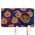 thumbnail image 1 of Halloween Pumpkin Dog Mat for Food and Water Absobing Durable 17x30 Inch Dog Bowl Mat Evil Pumpkin Ghost Cat Feeding Mat EcoFriendly Durable Pet Placemat, 1 of 7