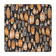 thumbnail image 1 of Halloween Pumpkin Doodle Pattern Square Fitted Tablecloth with Elastic Edge,Square Table Cover,Washable Elastic Table Cover for Home Kitchen Party Decor 34"x34", 1 of 6