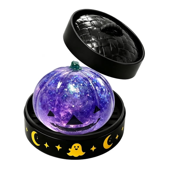 Halloween Pumpkin Dumpling Squeeze Mystery Box, Mystery Squishy Dumpling, Cute Squishy Dumpling Stress Relief Toy with Realistic Texture, Glitter Stress Relief Squeeze Balls, Party & Birthday Gifts