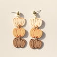 thumbnail image 1 of Halloween Pumpkin Earrings - Cute and Stylish Acrylic Party Earrings, 1 of 4