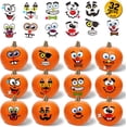 thumbnail image 1 of Halloween Pumpkin Face Decorating Stickers - 32 Stickers for Kids Party Favors - 12 Sheets Small Decorations, 1 of 7
