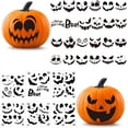 Halloween Pumpkin Face Stickers, Pumpkin Decorating Stickers Black ...