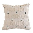 thumbnail image 1 of Halloween Pumpkin Fall Throw Pillow Covers 18x18 Inch Autumn Cushion Covers with 3D Embroidery Soft Plush Pillow Cases for Sofa Couch Living Room Bedroom Farmhouse Thanksgiving Halloween, 1 of 7