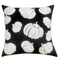 thumbnail image 1 of Halloween Pumpkin Fall Throw Pillow Covers 18x18 Inch Autumn Cushion Covers with 3D Embroidery Soft Plush Pillow Cases for Sofa Couch Living Room Bedroom Farmhouse Thanksgiving Halloween, 1 of 7