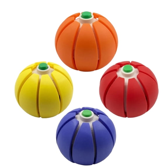 Halloween Pumpkin Fidget Clicker Toy, Silicone Push Button Sensory Stress Relief Ball, Cute Squeeze Toy for Kids Adults Party Favor