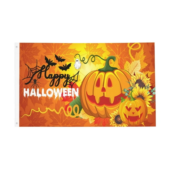 Halloween Pumpkin Flag 3x5 Ft Outdoor Indoor With Grommet Garden Yard Banner Decorative Sign