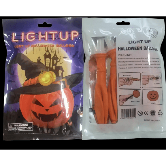 Halloween Pumpkin Foil Balloon Decoration F07M1-76 Orange