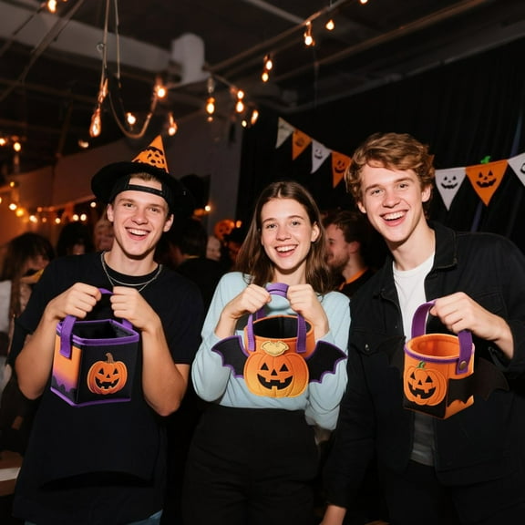 Halloween Pumpkin Fun Candy Basket for Kids A