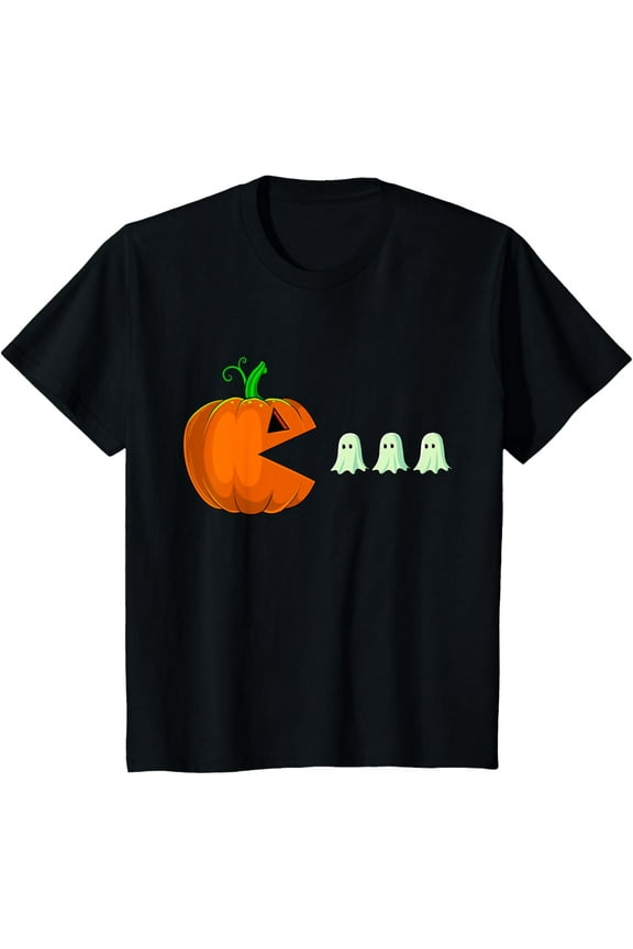 Halloween Pumpkin Funny Ghosts Boys Kids Men T-Shirt