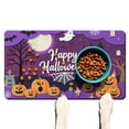 thumbnail image 1 of Halloween Pumpkin Ghost Dog Mat for Food and Water Absorbent No-Slip 17x30 Inch Dog Bowl Mat Pumpkin Skull Bat Spider Cat Mat for Food EcoFriendly Durable Pet Placemat, 1 of 7