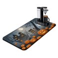 thumbnail image 1 of Halloween Pumpkin Ghost Drying Mat for Dishes Horror Pumpkin Ghost Kitchen Drying Mat Non Slip Foldable Washable 17x31.5 Inch Dish Drying Pad for Coffee Machine Dish Rack, 1 of 4