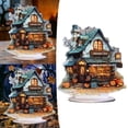 thumbnail image 1 of Halloween Pumpkin Ghost House Decoration 2D Acrylic Bedroom Desktop Gift, 1 of 5