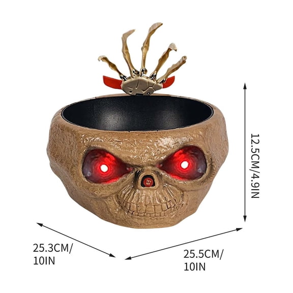 Halloween Pumpkin Ghost Jar Light Shaking Hand Prop LED Sound Decor For Party Table Trick Or Treat Display 25.5cm