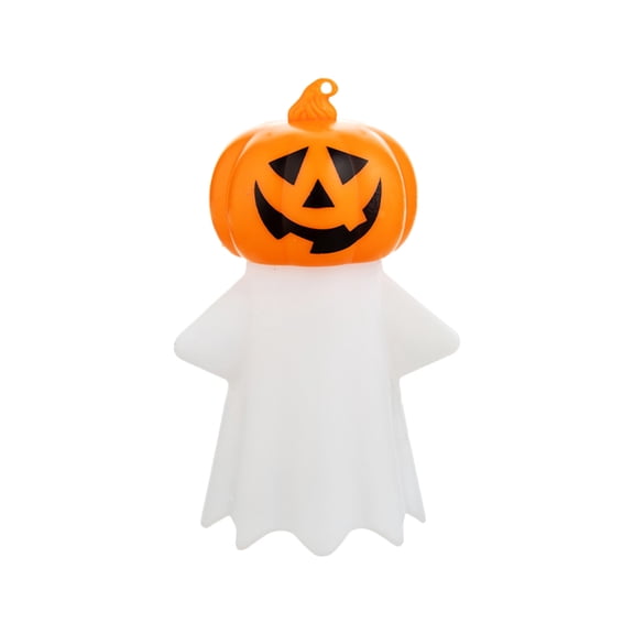 Halloween Pumpkin Ghost Night Light, Button Battery Glowing Candle Light, Party Scene Ambiance Lamp, Safe Festive Decoration Light