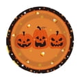 thumbnail image 1 of Halloween Pumpkin Ghost Party Disposable Tableware Set 7 Inch Plate 10PCS Printed Tissue Paper Plate Plastic Cutlery for Party, 1 of 4