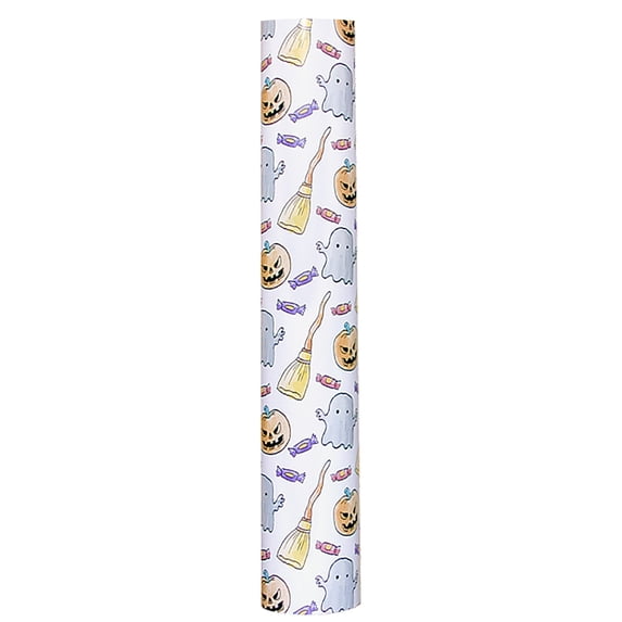 Halloween Pumpkin Gift Wrap Roll Decorative Paper For Holiday Presents Packaging DIY Art Craft Supplies 70x50cm
