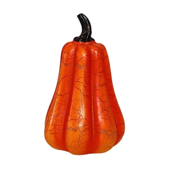 Halloween Pumpkin Glowing Resin Pumpkin, Halloween Costume Props Desktop Ornaments,Halloween Indoor Outdoor Decoration