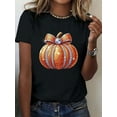 thumbnail image 1 of Halloween Pumpkin Graphic Printed Shirts Cotton Men's Fashion T-Shirts Casual Short Sleeves For Daily Wear,220g2025, 1 of 7