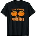 thumbnail image 1 of Halloween Pumpkin Graphic Tee Humorous Spooky Design Cool Gift Idea Soft Comfort Fit T-Shirt Black S-5XL, 1 of 5