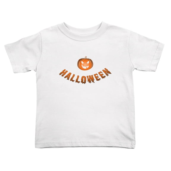 Halloween Pumpkin Grimace Cute Toddler T-Shirts for Boys Girls (White, Youth S)