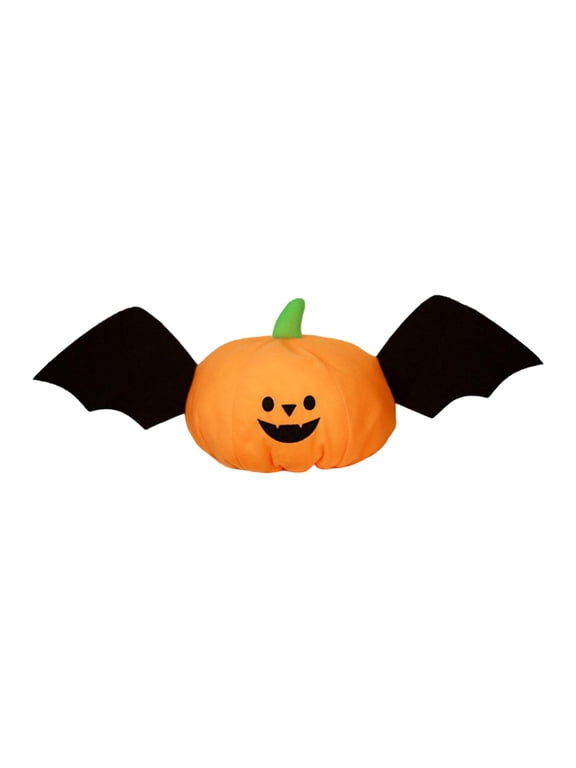 Halloween Pumpkin Hat Bat Cosplay Soft PP Cotton Comfortable Headwear for Men Women Party