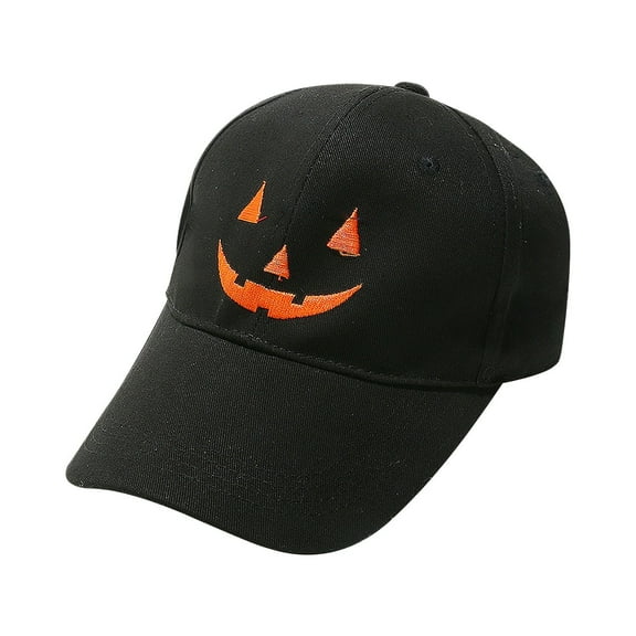 Halloween Pumpkin Hat for Adults Kids Adjustable Sun Protection Wide Brim Cap Holiday Party Favors Outdoor Festival Costume Accessory Gift