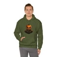 thumbnail image 1 of Halloween Pumpkin Head Hoodie Unisex Heavy Blend Hooded Sweatshirt, 1 of 9