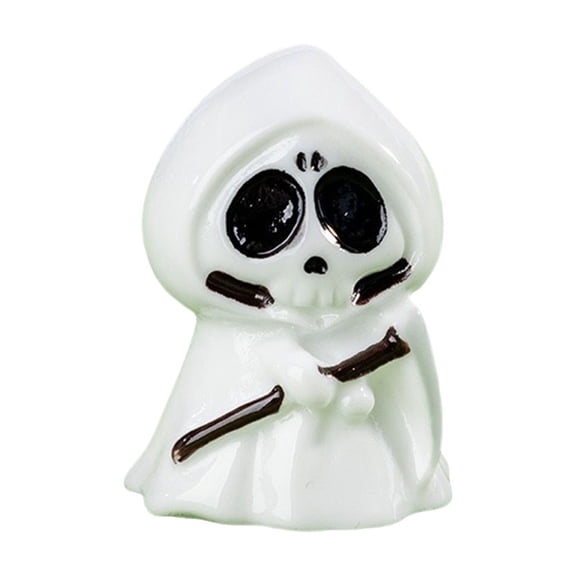 Halloween Pumpkin Head Micro Landscape Decor, Mini DIY Tabletop Figurine Ornament for Desk Shelf Office Home Dorm Room Unisex Gift for Men and Women