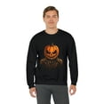 thumbnail image 1 of Halloween Pumpkin Head Unisex Heavy Blend™ Crewneck Sweatshirt Scary, 1 of 7